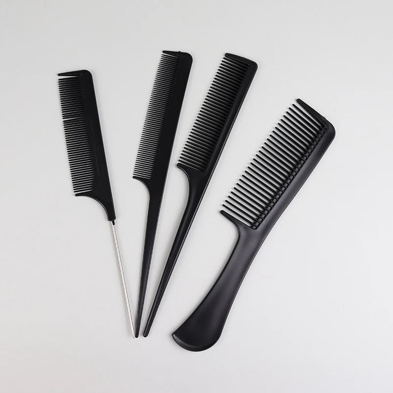 Cat Shop Boys - 10pcs/set black hair comb set with 10 different designs multifunctional anti - static hair care comb set