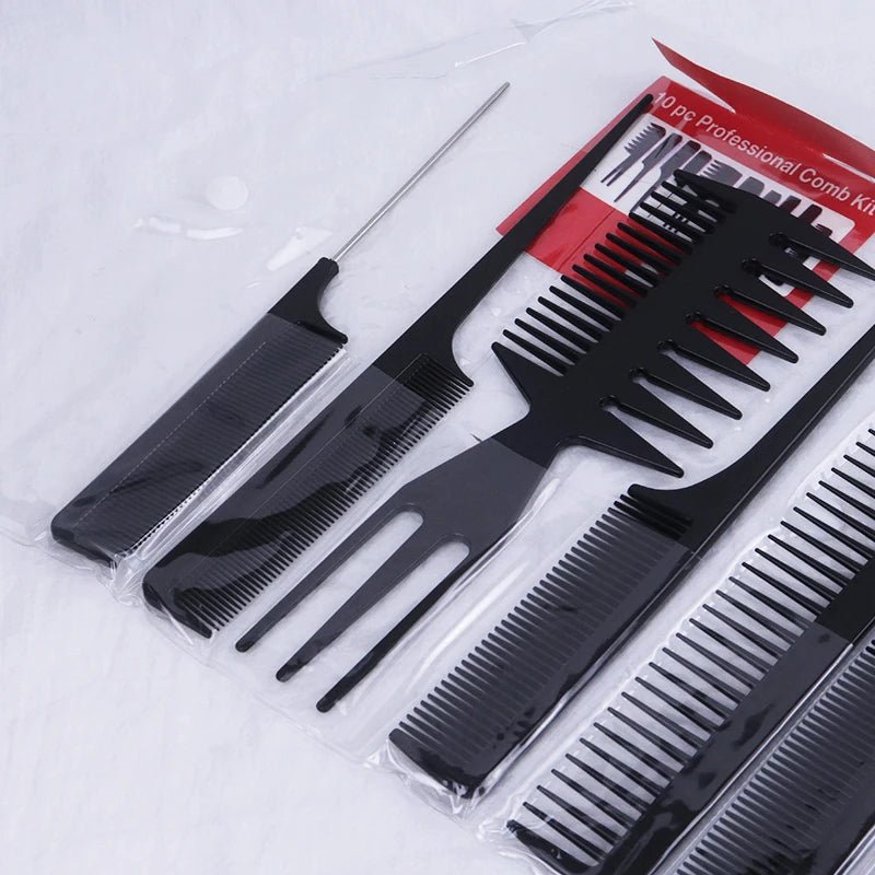 Cat Shop Boys - 10pcs/set of hair combs multifunctional hair combs anti - static hair care and beauty tools set stylist accessories