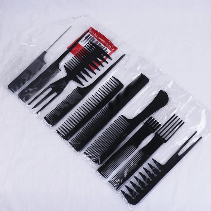 Cat Shop Boys - 10pcs/set of hair combs multifunctional hair combs anti - static hair care and beauty tools set stylist accessories