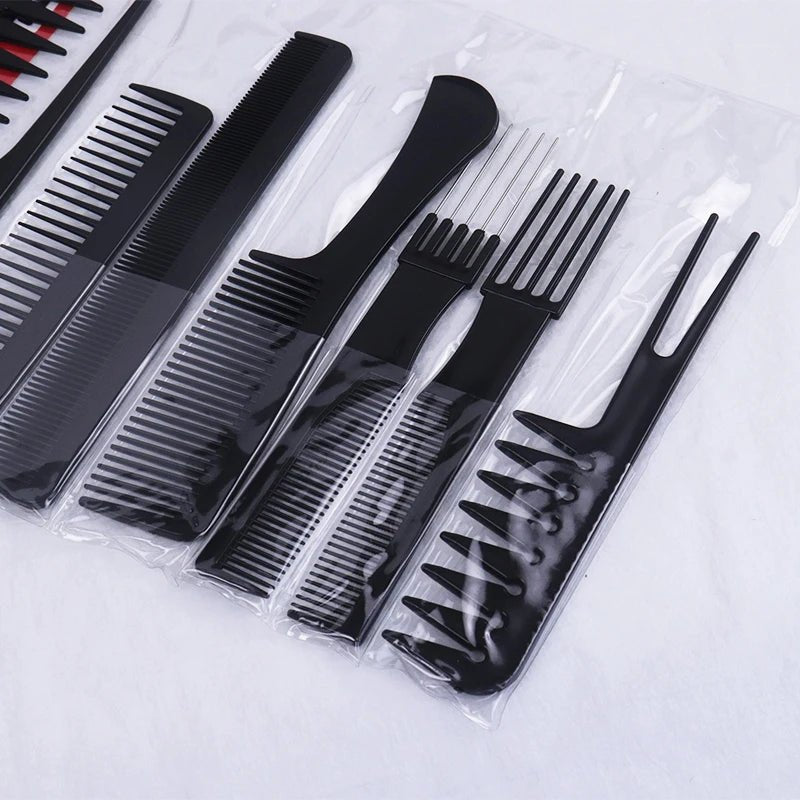 Cat Shop Boys - 10pcs/set of hair combs multifunctional hair combs anti - static hair care and beauty tools set stylist accessories