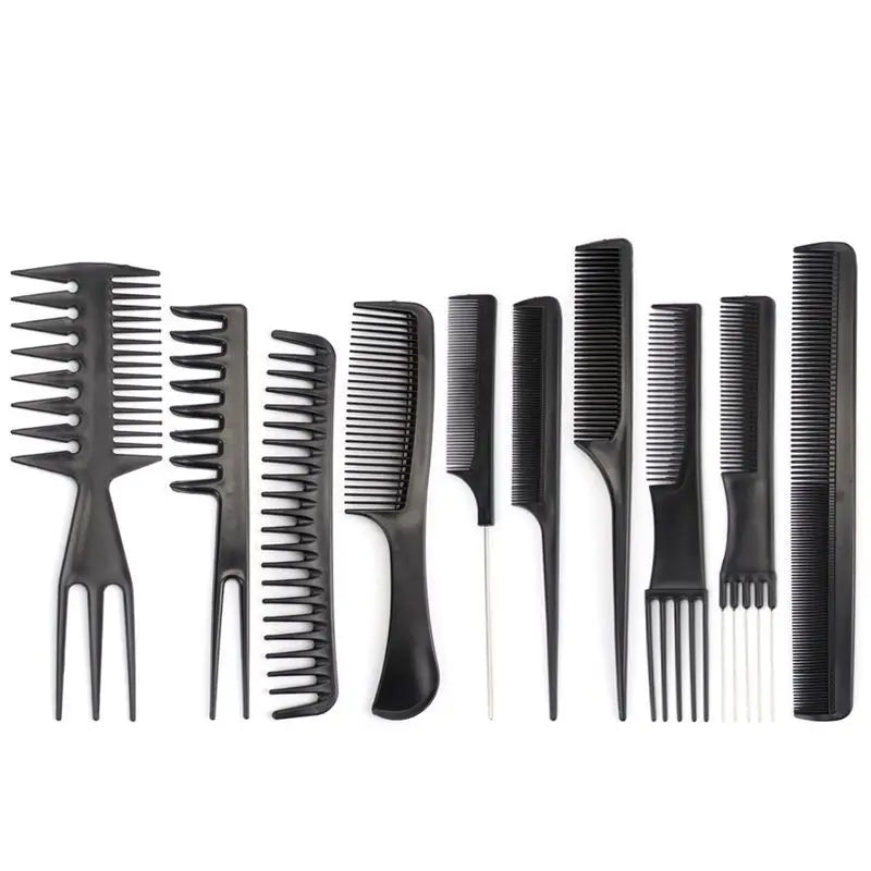 Cat Shop Boys - 10pcs/set of hair combs multifunctional hair combs anti - static hair care and beauty tools set stylist accessories