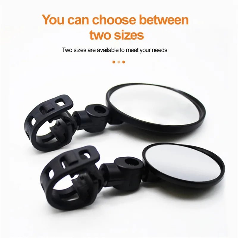 Cat Shop Boys - 1/2PCS Universal Bike Rearview Mirror 360 Degree Adjustable Rear View Mirror Cycling Accessories Bicycle Handlebar Mirrors