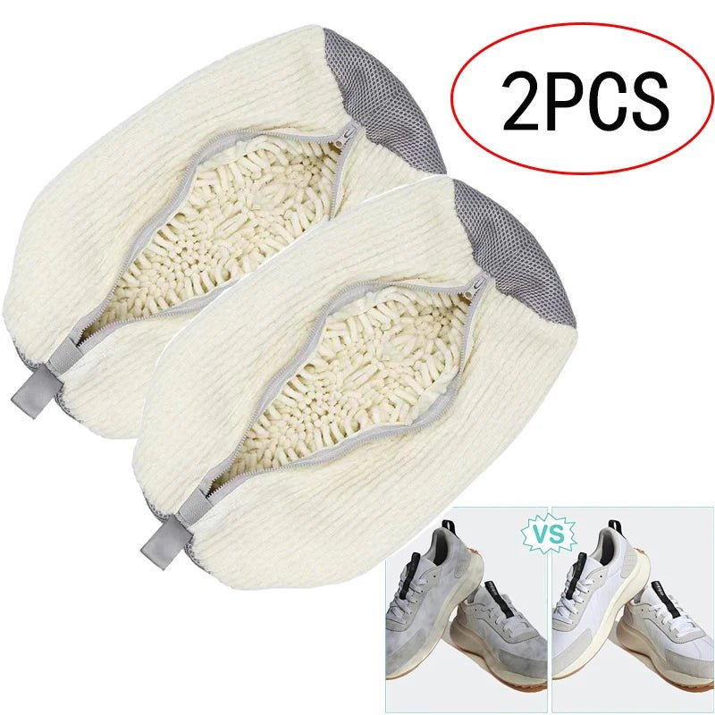 Cat Shop Boys - 1/2PCS Wash Bag Padded Net Laundry Shoes Protector Household Machine Washing Shoes Bags Friendly Laundry Bag Drying Bags