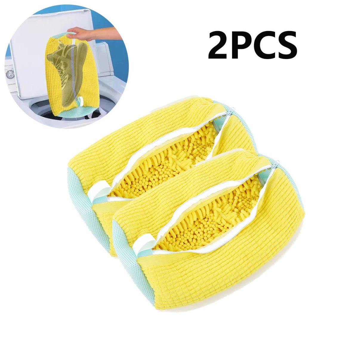 Cat Shop Boys - 1/2PCS Wash Bag Padded Net Laundry Shoes Protector Household Machine Washing Shoes Bags Friendly Laundry Bag Drying Bags