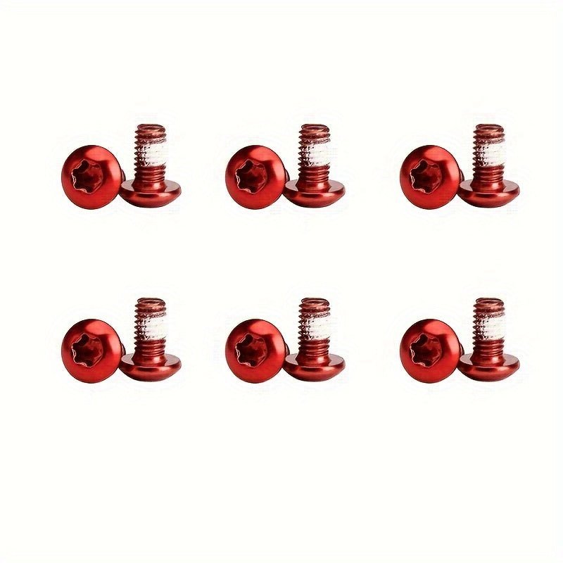 Cat Shop Boys - 12pcs/set Bicycle T25 Disc Screws, Stainless Steel Road Bike Fixed Screws, Bicycle Accessories