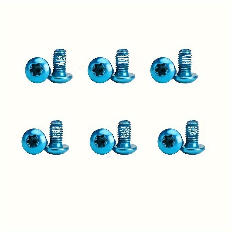 Cat Shop Boys - 12pcs/set Bicycle T25 Disc Screws, Stainless Steel Road Bike Fixed Screws, Bicycle Accessories