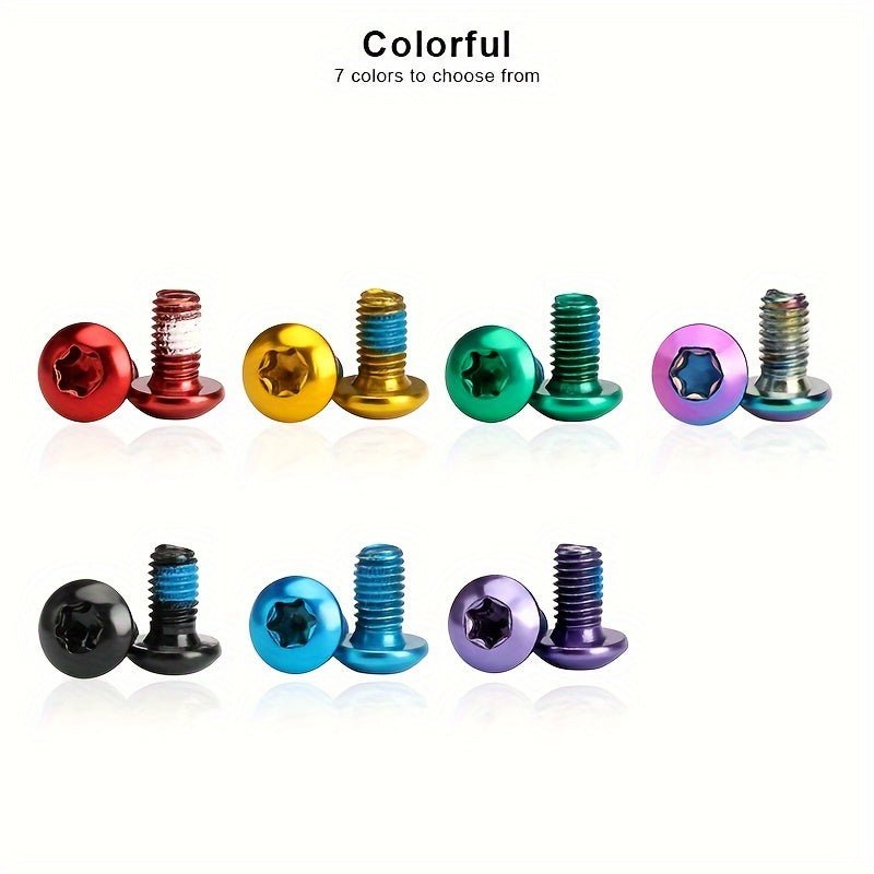 Cat Shop Boys - 12pcs/set Bicycle T25 Disc Screws, Stainless Steel Road Bike Fixed Screws, Bicycle Accessories