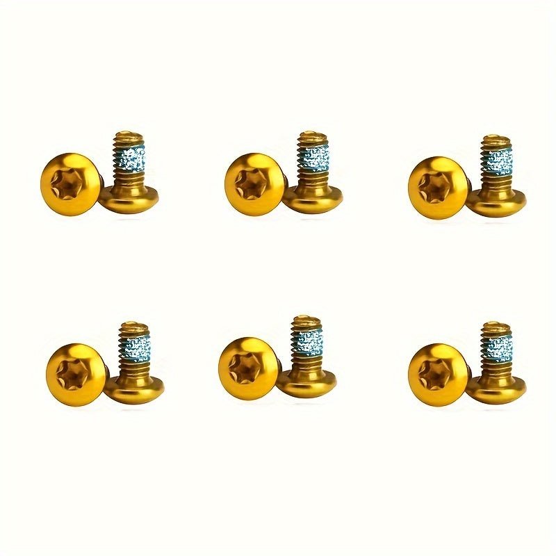 Cat Shop Boys - 12pcs/set Bicycle T25 Disc Screws, Stainless Steel Road Bike Fixed Screws, Bicycle Accessories