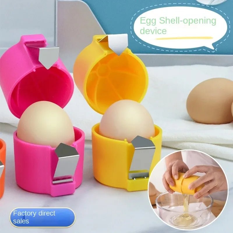 Cat Shop Boys - 1~3PCs Egg Shell Opener Portable Egg Shell Separator Kitchen Handheld Egg Shell Crusher Household Kitchen Accessories