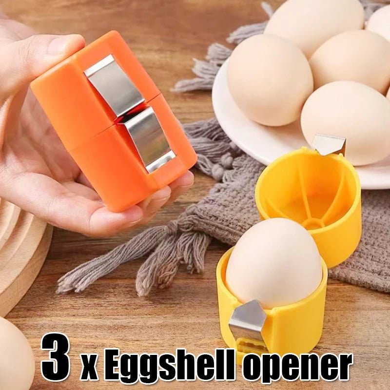 Cat Shop Boys - 1~3PCs Egg Shell Opener Portable Egg Shell Separator Kitchen Handheld Egg Shell Crusher Household Kitchen Accessories