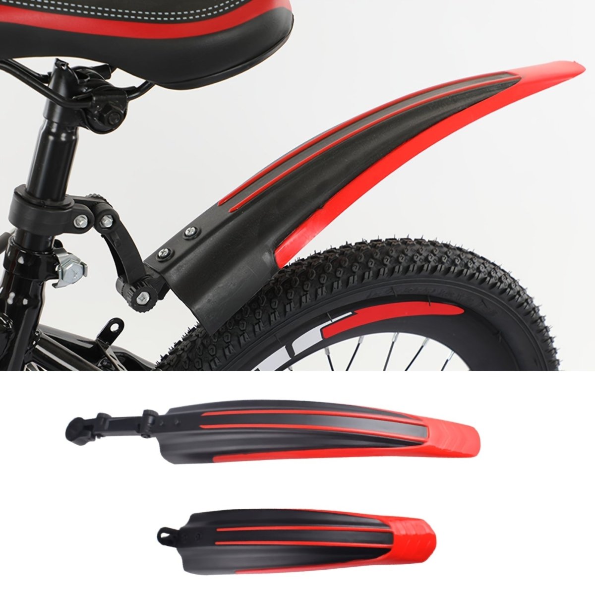 Cat Shop Boys - 1pc Adjustable Bicycle Fender, Full Cover Thicken Widen Fenders Rain Protection for Mountain Road Bike