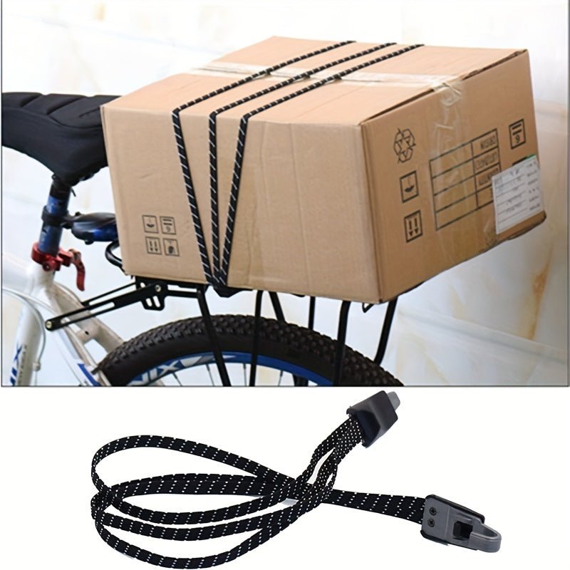 Cat Shop Boys - 1pc Bike Bungee Cords, 3 - In - 1 Strap Rope Elastic With Two Plastic Hoods, Expandable Bungee Rope With Hooks