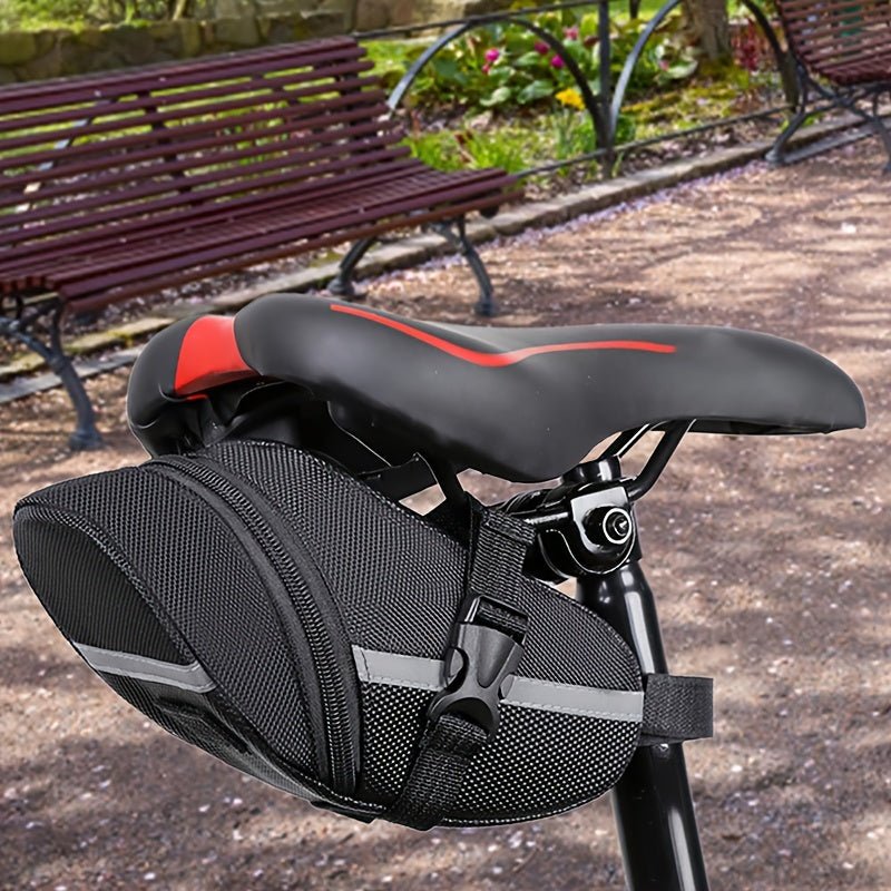 Cat Shop Boys - 1pc Bike Seat Saddle Storage Bag, Mountain Road MTB Bicycle Bike Cycling Saddle Bag, Cycling Accessories