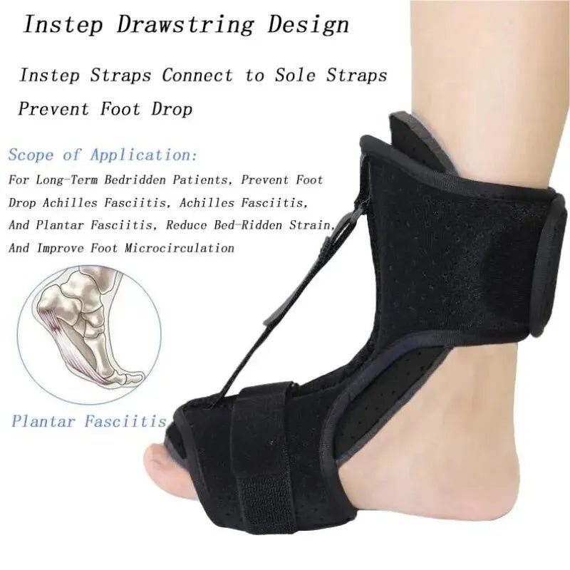 Cat Shop Boys - 1PC Plantar Fasciitis Night Splint Adjustable Ankle Brace Foot Drop Brace for Plantar Fasciitis Arch Foot Pain Achilles banket