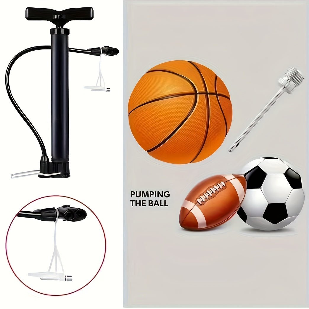 Cat Shop Boys - 1pc Portable Bicycle Inflator, Versatile Pump for Basketballs, Footballs, And Balloons, Home Bike Inflator, Basketball Tire Inflator