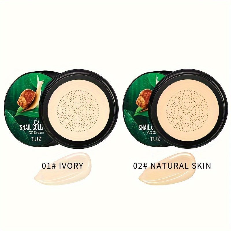 Cat Shop Boys - 1pc Snail Collagen CC Cream, Brighten, Moisturize & Conceal Your Skin With A Long - Lasting, Waterproof Foundation Makeup Look!