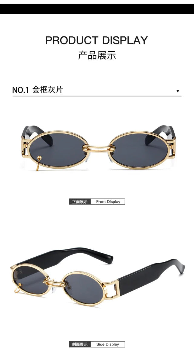 Cat Shop Boys - 1PC Unisex Plastic Fashion Oval Frame Sunglasses for Street Photography and Beach Travel Party Driving Accessories