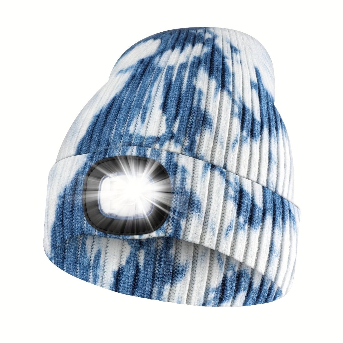 Cat Shop Boys - 1pc USB Rechargeable LED Beanie Hat With 4 Lights - Unisex Knitted Cap For Hiking, Biking, Camping, Walking, And Running - Perfect Gift For Men And Women