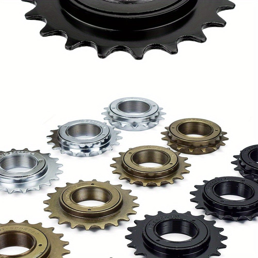 Cat Shop Boys - 1pc VG Sports 16T/18T/20T/22T/24T 34MM Bicycle Flywheel Single Speed Bicycle Flywheel Sprocket 1 Speed Gear For BMX Flywheel Sprocket Gear Bike Accessories