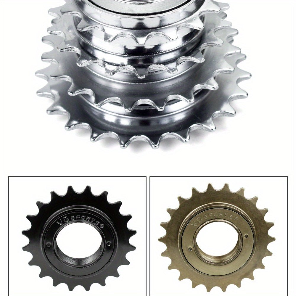 Cat Shop Boys - 1pc VG Sports 16T/18T/20T/22T/24T 34MM Bicycle Flywheel Single Speed Bicycle Flywheel Sprocket 1 Speed Gear For BMX Flywheel Sprocket Gear Bike Accessories