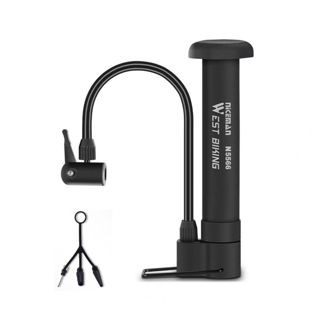 Cat Shop Boys - 1set Bike Air Pump, Foot Pumps, Portable Outdoor MTB Bike Tire Pump, Cycling Tools