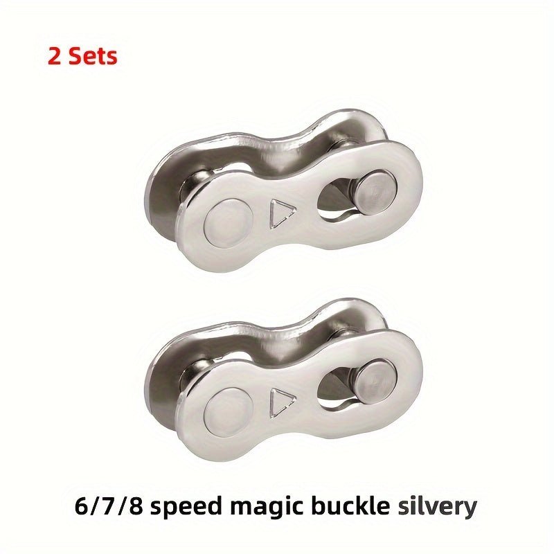 Cat Shop Boys - 2 Sets Of Mountain Road Bicycle Chain Magic Buckle, Missing Chain For 6S/7S/8S/9/10/11/12 Speed, Quick Release For Single Speed Chain, Bicycle Chain Installation And Removal Pliers Tool