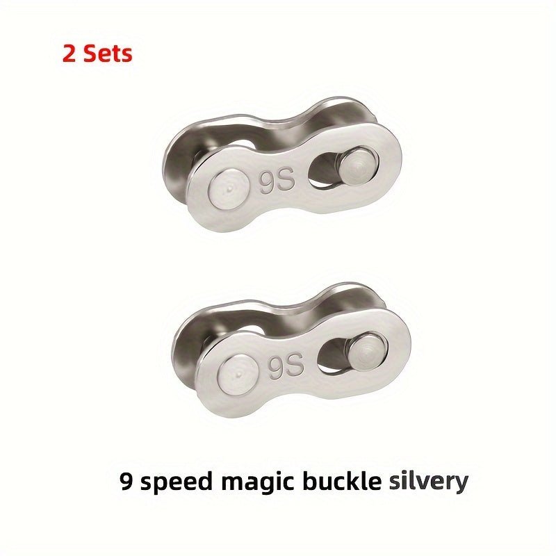 Cat Shop Boys - 2 Sets Of Mountain Road Bicycle Chain Magic Buckle, Missing Chain For 6S/7S/8S/9/10/11/12 Speed, Quick Release For Single Speed Chain, Bicycle Chain Installation And Removal Pliers Tool