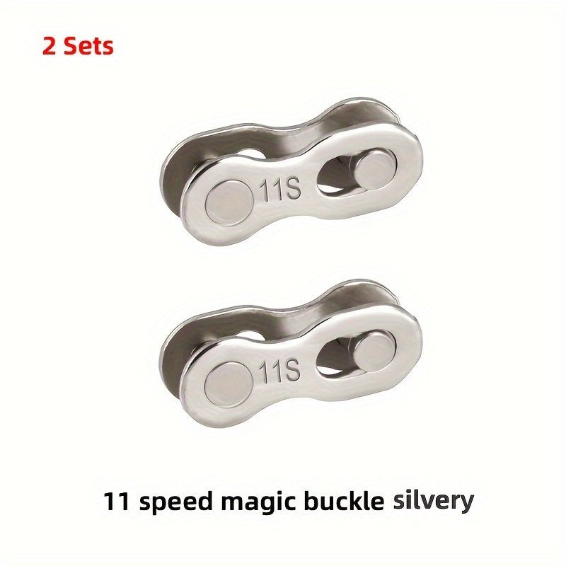 Cat Shop Boys - 2 Sets Of Mountain Road Bicycle Chain Magic Buckle, Missing Chain For 6S/7S/8S/9/10/11/12 Speed, Quick Release For Single Speed Chain, Bicycle Chain Installation And Removal Pliers Tool