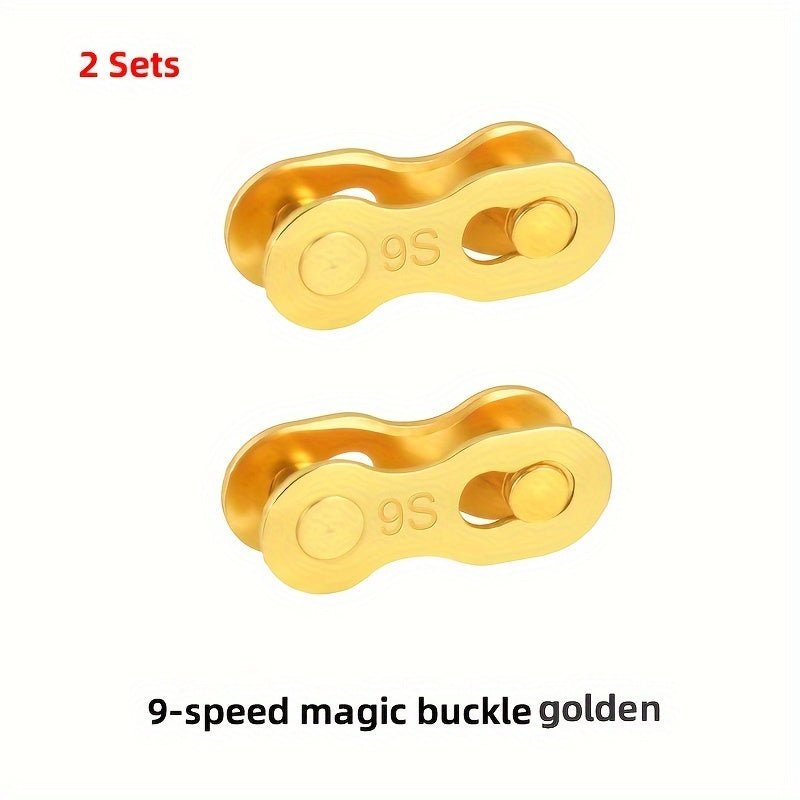 Cat Shop Boys - 2 Sets Of Mountain Road Bicycle Chain Magic Buckle, Missing Chain For 6S/7S/8S/9/10/11/12 Speed, Quick Release For Single Speed Chain, Bicycle Chain Installation And Removal Pliers Tool