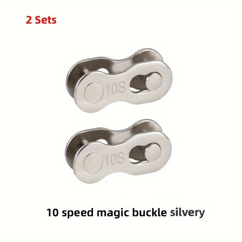 Cat Shop Boys - 2 Sets Of Mountain Road Bicycle Chain Magic Buckle, Missing Chain For 6S/7S/8S/9/10/11/12 Speed, Quick Release For Single Speed Chain, Bicycle Chain Installation And Removal Pliers Tool