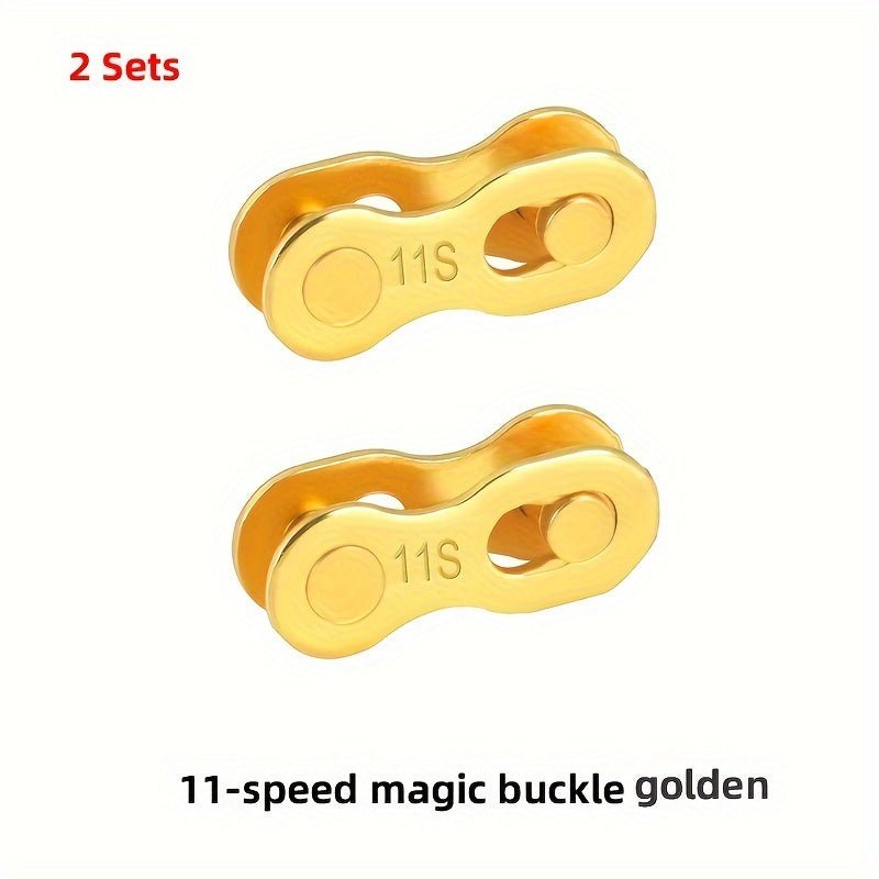 Cat Shop Boys - 2 Sets Of Mountain Road Bicycle Chain Magic Buckle, Missing Chain For 6S/7S/8S/9/10/11/12 Speed, Quick Release For Single Speed Chain, Bicycle Chain Installation And Removal Pliers Tool