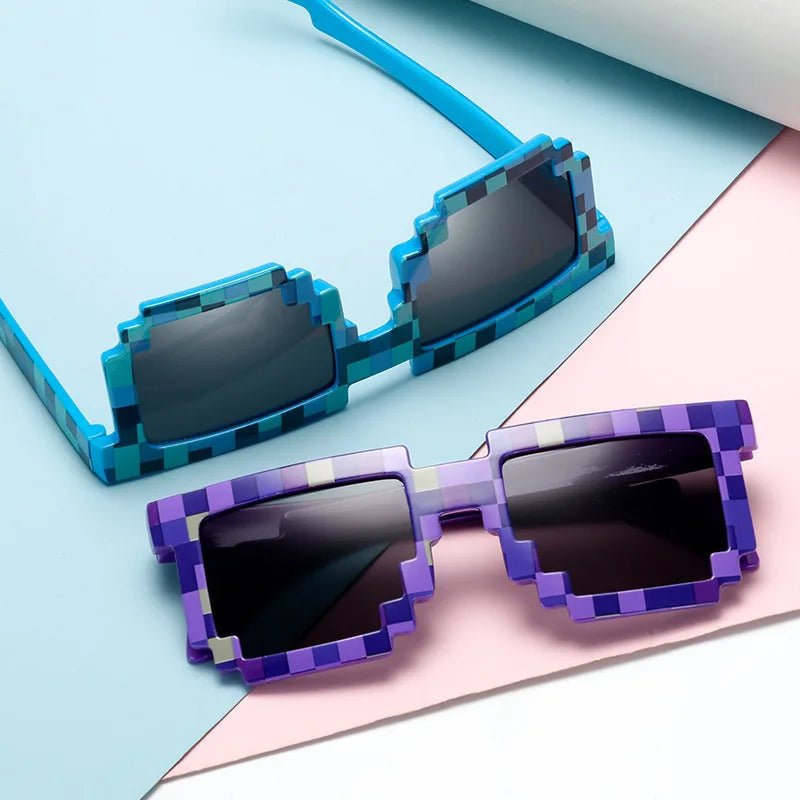 Cat Shop Boys - 2021 New fashion Sun Glasses Hot Sale Sunglasses Creeper Glasses Novelty Mosaic Funny Goggles Boys Girls Pixel Eyewear