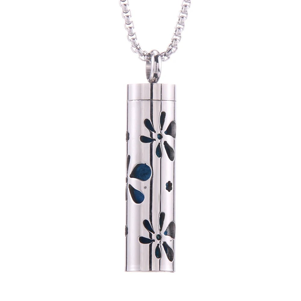 Cat Shop Boys - 2023 New Aromatherapy Jewelry Necklaces Essential Oil Diffuser Necklace Stainless Steel Open Locket Aroma Scent Perfume Necklace