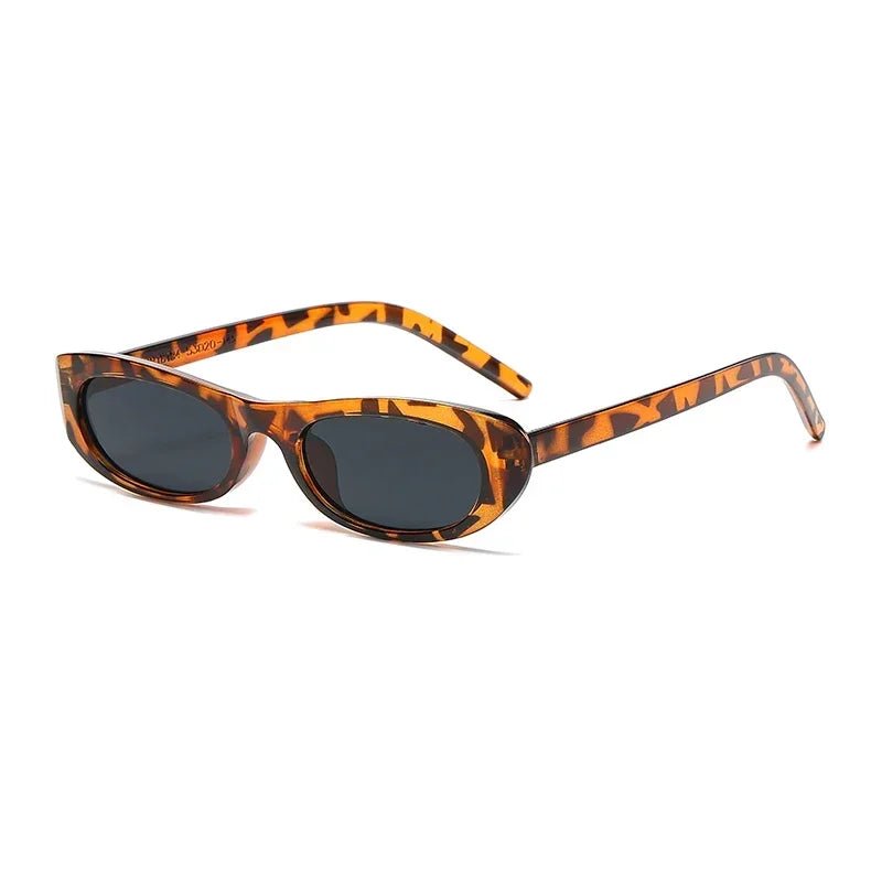 Cat Shop Boys - 2024 New Retro Oval Frame Sunglasses Personalized Small Frame Trend Versatile Street Shooting Sun Glasses Female