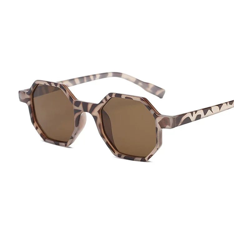 Cat Shop Boys - 2024 Retro Style Polarized Sunglasses UV400 Male Green Brown Polygon Ladies Sun Glasses for Men Summer New Eyewear 썬그라스