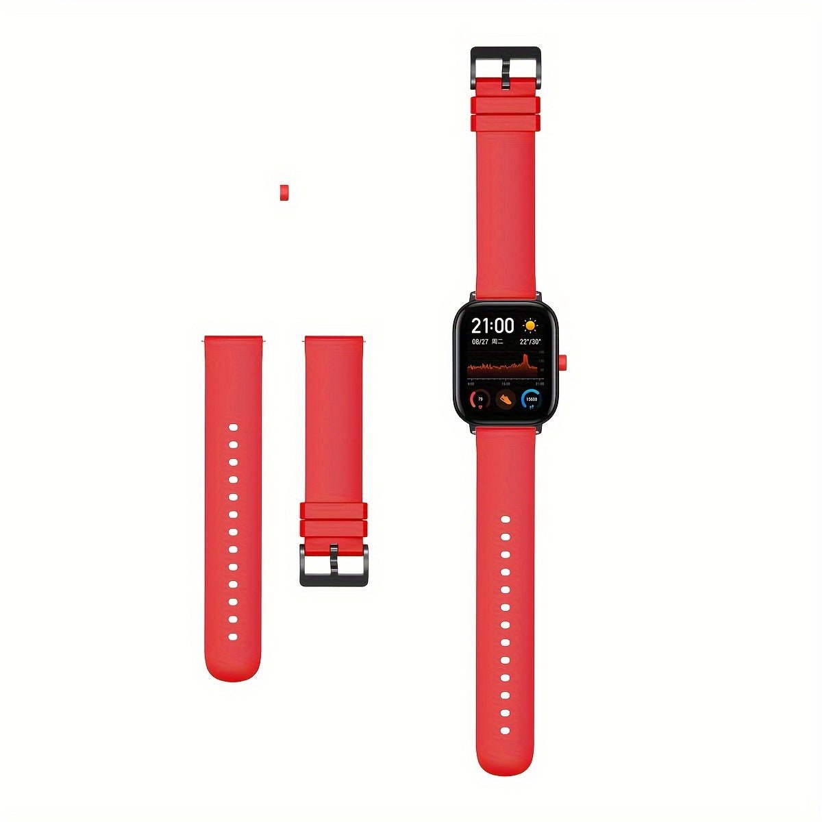 Cat Shop Boys - 20mm/22mm Silicone Sport Strap - Watchband For Samsung Galaxy Watch 4/5, Gear S2/6, Huawei GT, Amazfit