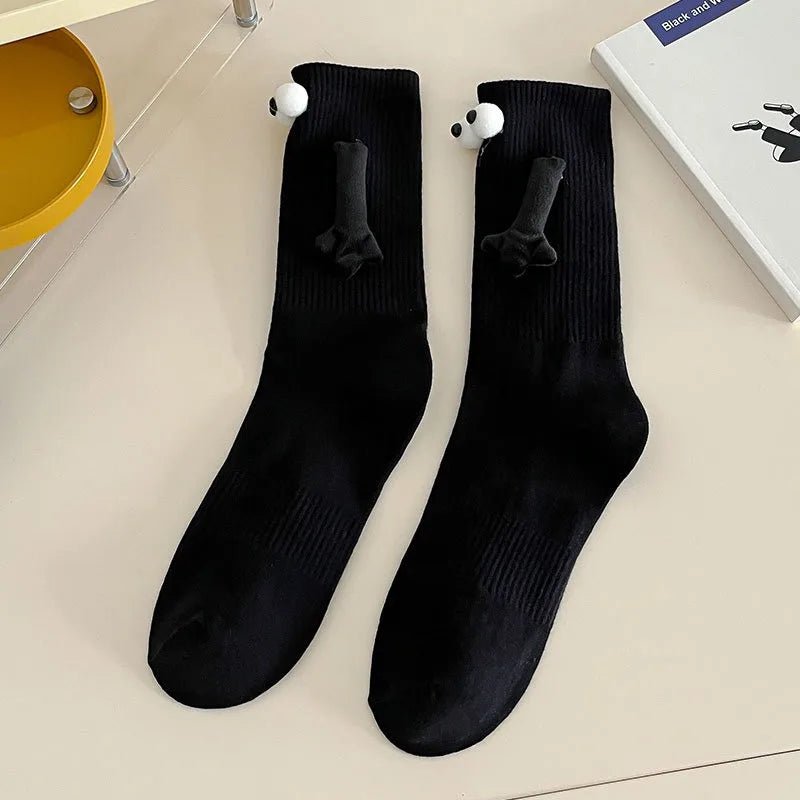 Cat Shop Boys - 20Pairs Quirky Hand - holding Socks Couple's Magnetic Pulling Hand Cute Holding Feet Socks Cotton Self - labeling Sucker Punch Socks