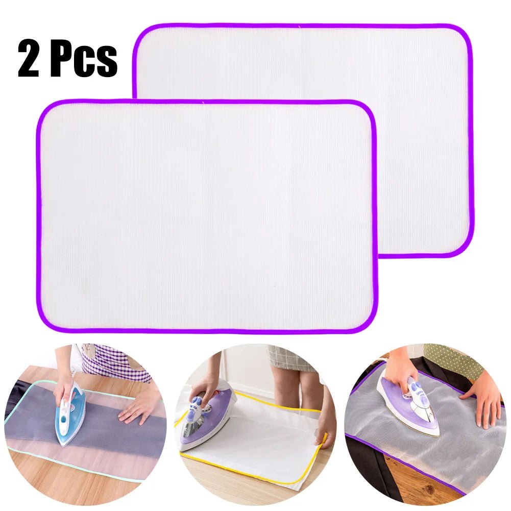 Cat Shop Boys - 2Pcs Ironing Board Covers Ironing Cloth Protect Garment Iron Clothes Heat Resistant Ironing Protective Insulation Pad