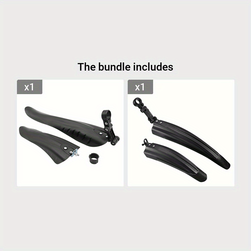 Cat Shop Boys - 2PCS/Set Bicycle Mudguard Mountain Road Bike Fenders Mud Guards Set, Bicycle Mudguard Wings, Bicycle Front Rear Fenders