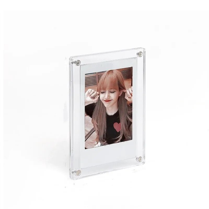 Cat Shop Boys - 3 - InchPhoto Frame Magnet Design Polaroid Photo Frame Mini Acrylic Magnetic Picture Frames Transparent Acrylic Card Display Stand