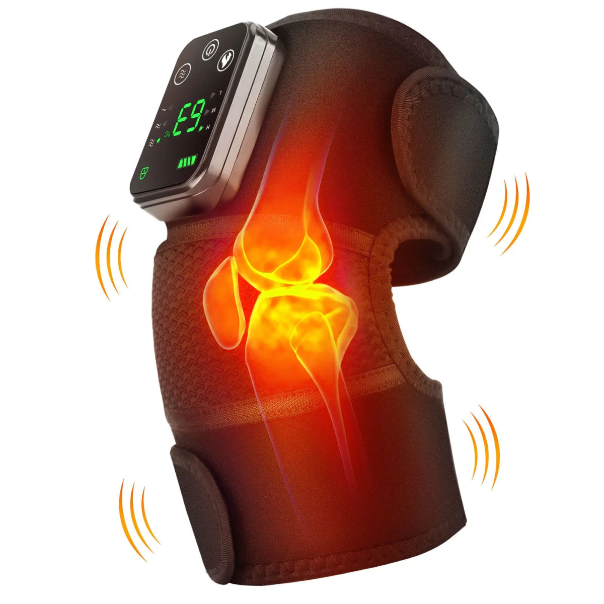 Cat Shop Boys - 3 Level Heated Vibration Knee Shoulder Elbow Massager for Arthritis Temperature Control Shoulder Brace Support Knee Warmer