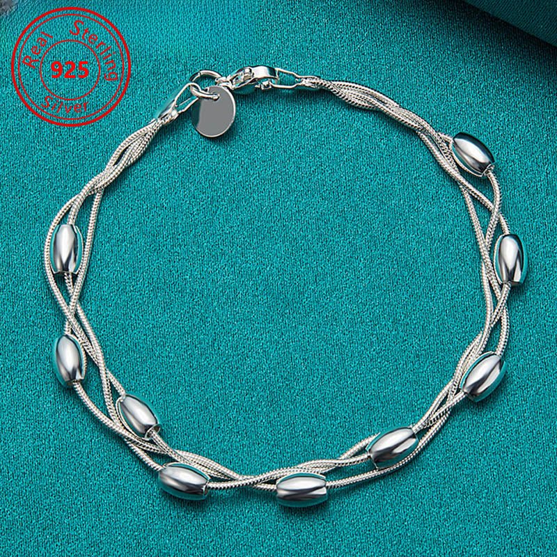 Cat Shop Boys - 3pcs Set S925 Sterling Silver - Delicate multi - layer bracelet - Stylish Women's niche design jewelry - hypoallergenic, versatile and delicate perfect gift