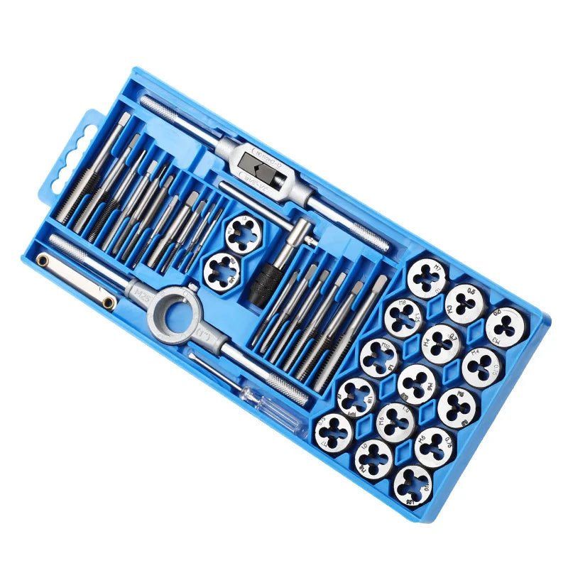 Cat Shop Boys - 40pcs Multi - Size Portable Home Taps Slabs Tool Cases Hardware Tool Portable Universal Combination Alloy Ste