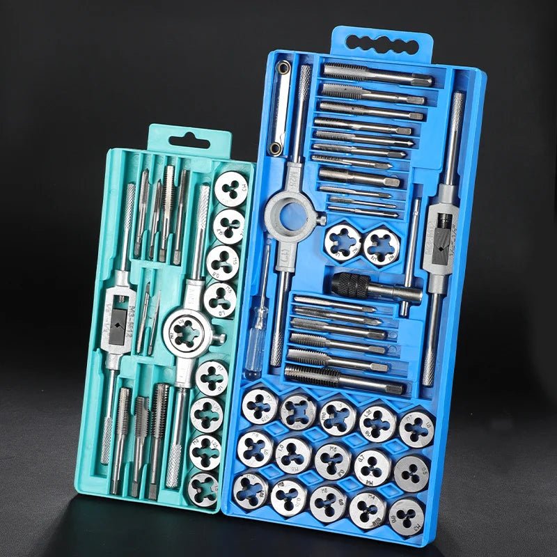 Cat Shop Boys - 40pcs Multi - Size Portable Home Taps Slabs Tool Cases Hardware Tool Portable Universal Combination Alloy Ste