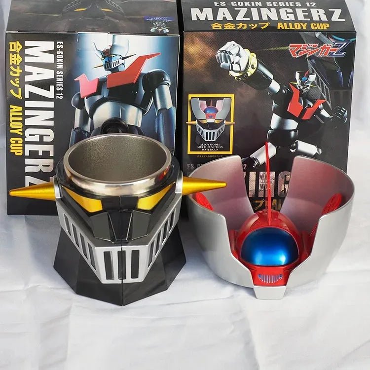 Cat Shop Boys - 410ml Japanese Anime MAZINGER Z Transformation Robot Coffee Mugs with Lid Stainless Steel Cup Office Milk Tea Cups Drinkware