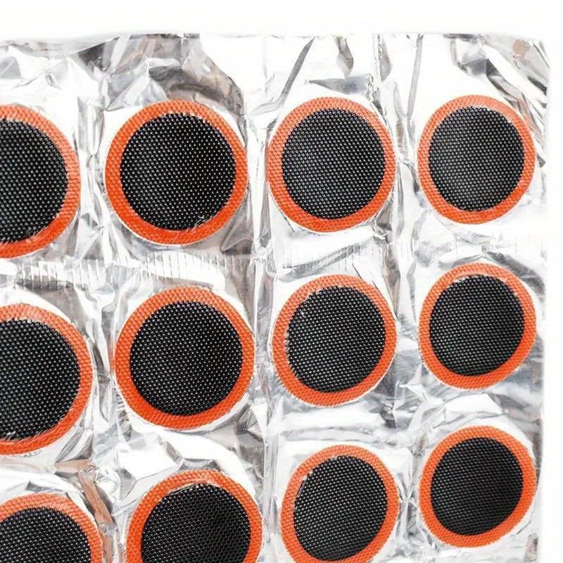 Cat Shop Boys - 48pcs Rubber Puncture Patches, Bicycle Tire Tyre Tube Repair Cycle Patch Kit, No Glue, Bicycle Inner Tube Puncture Repair Tools