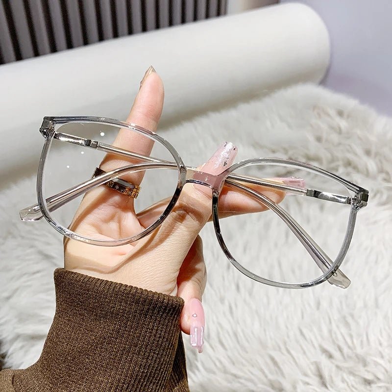 Cat Shop Boys - 5 Colors New Fashionable Reading Glasses Anti Blue Light Presbyopia Glasses Men Women Trendy Large Frame Presbyopia Eyeglasses