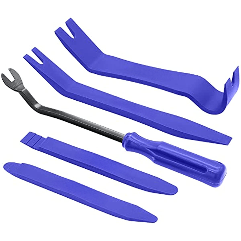 Cat Shop Boys - 5 - piece Trim Removal Tool Kit - No Scratch Plastic Pry Tools For Auto Trim, Car Panel Door Window, And Fastener Removal - Interior Trim Tool