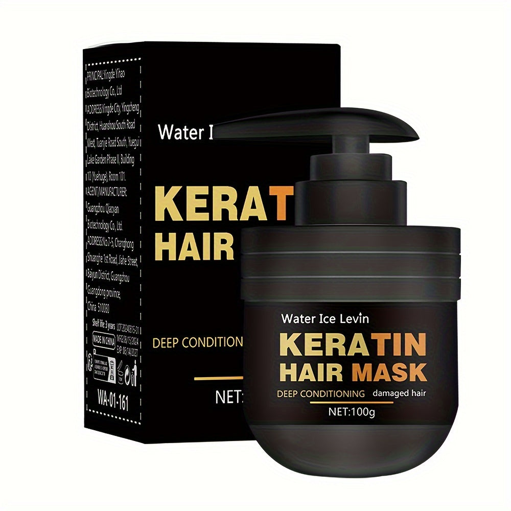 Keratin Hair Mask, Moisturizing Hair Mask For Damaged Dry Hair, Healthy Hair Penetrates Root To Tip