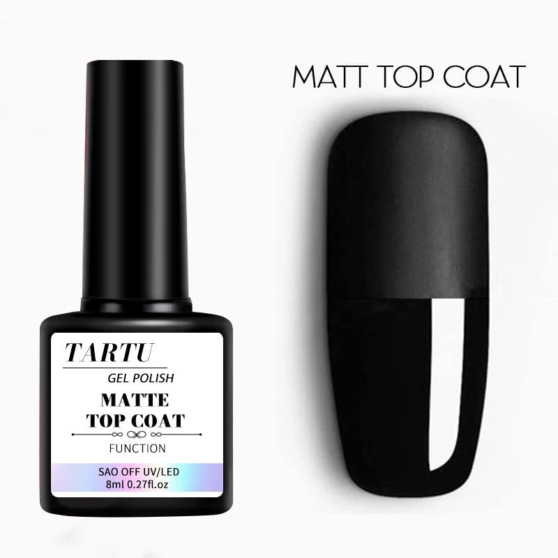 Cat Shop Boys - 8Ml Functional Gel Nail Art Set with Base Coat and Diamond Top Coat,Matte Top ,Soak Off Gel Nail Polish for Nail Art Design Tool